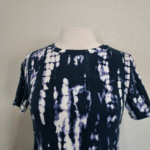 🔴3/$20 Ellen Tracy Blue Tie Dye Casual Dress Size S - Picture 3 of 9